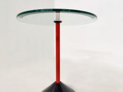 Italian Mid Century Side Table in Metal Glass Marble - 3038217