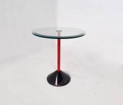Italian Mid Century Side Table in Metal Glass Marble - 3038219