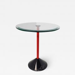 Italian Mid Century Side Table in Metal Glass Marble - 3044816