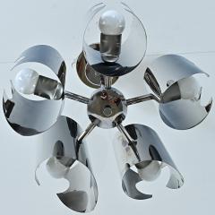 Italian Mid Century Space Age Chrome Chandelier - 4798756