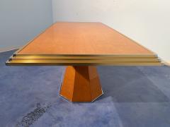 Italian Mid Century Space Age Maple Dining Table 1970s - 2900828