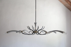 Italian Mid Century Spider Chandelier Lumi Milano 1950s - 2601742