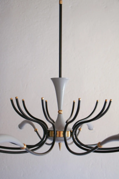 Italian Mid Century Spider Chandelier Lumi Milano 1950s - 2601746