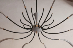 Italian Mid Century Spider Chandelier Lumi Milano 1950s - 2601748