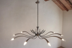 Italian Mid Century Spider Chandelier Lumi Milano 1950s - 2601751