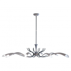 Italian Mid Century Spider Chandelier Lumi Milano 1950s - 2601752