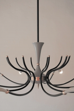 Italian Mid Century Spider Chandelier Lumi Milano 1950s - 2601753