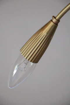 Italian Mid Century Sputnik Eighteen Arms Gold Color Chandelier 1950s - 2601762