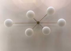 Italian Mid Century Style Brass Chandelier - 1887145
