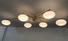 Italian Mid Century Style Brass Chandelier - 1887148
