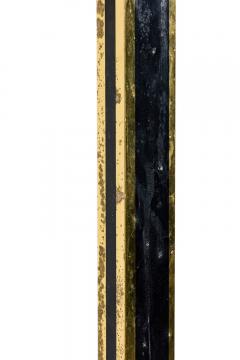 Italian Mid Century Tall Brass and Black Lacquer Torchiere - 4658172
