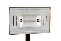 Italian Mid Century Tall Brass and Black Lacquer Torchiere - 4658173