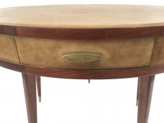 Italian Mid Century Teak Parchment Game Table - 1379564