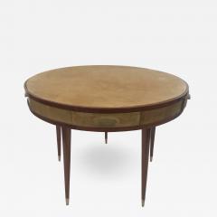 Italian Mid Century Teak Parchment Game Table - 1389938