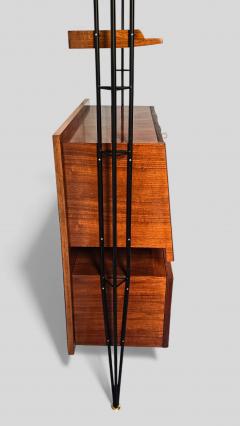 Italian Mid Century Wall unit Bookcase with Cabinet Bar 1960s - 4479820