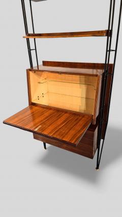 Italian Mid Century Wall unit Bookcase with Cabinet Bar 1960s - 4479827