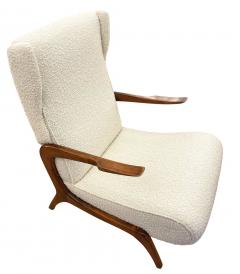 Italian Mid Century Wingback Lounge Chair - 2233091