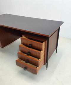 Italian Mid Century Wooden Desk with Drawers - 2972052