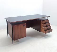 Italian Mid Century Wooden Desk with Drawers - 2972053