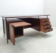 Italian Mid Century Wooden Desk with Drawers - 2972054