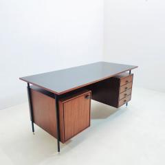 Italian Mid Century Wooden Desk with Drawers - 2972057