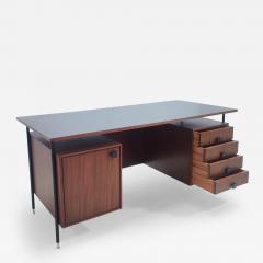 Italian Mid Century Wooden Desk with Drawers - 2974277