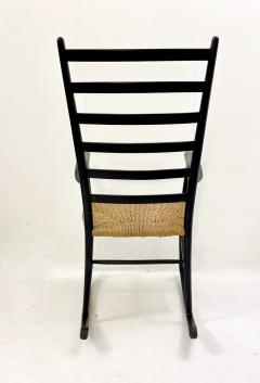 Italian Mid Century Wooden Rocking Chair - 2656161