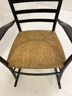 Italian Mid Century Wooden Rocking Chair - 2656163