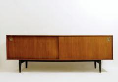 Italian Mid Century Wooden Sideboard with Sliding Doors - 2980803