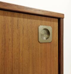 Italian Mid Century Wooden Sideboard with Sliding Doors - 2980806
