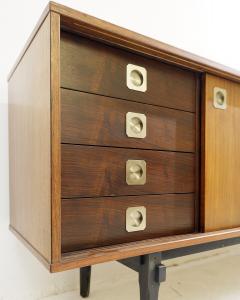 Italian Mid Century Wooden Sideboard with Sliding Doors - 2980807