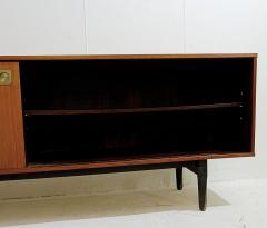 Italian Mid Century Wooden Sideboard with Sliding Doors - 2980810