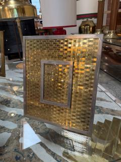 Italian Mid Century Woven Brass Picture Frame 1970s - 4689524