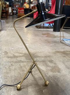 Italian Midcentury Brass and Metal Table Lamp 1950s - 2153512