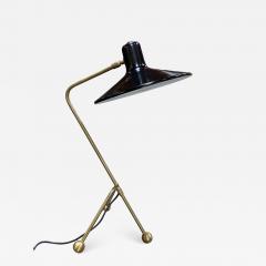 Italian Midcentury Brass and Metal Table Lamp 1950s - 2155488