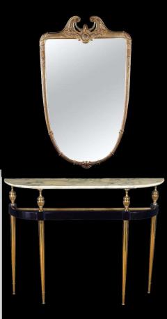 Italian Midcentury Giltwood Mirror 1950 - 1821905