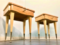 Italian Midcentury Maple Bedside Tables or Nightstand 1950s - 2599725