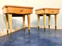 Italian Midcentury Maple Bedside Tables or Nightstand 1950s - 2599726