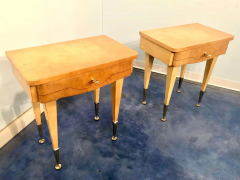 Italian Midcentury Maple Bedside Tables or Nightstand 1950s - 2599727