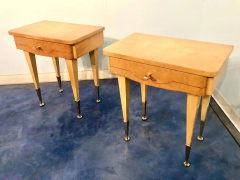 Italian Midcentury Maple Bedside Tables or Nightstand 1950s - 2599729