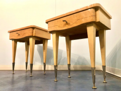 Italian Midcentury Maple Bedside Tables or Nightstand 1950s - 2599730