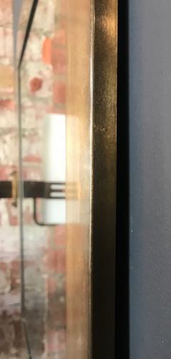 Italian Midcentury Octagonal Brass Frame Mirror 1970s - 689244