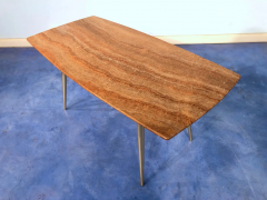 Italian Midcentury Orange Marble Coffee Table 1950 - 2599803