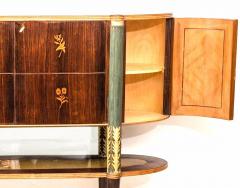Italian Midcentury Oval Shaped Rare Bar Cabinet or Sideboard by Pierluigi Colli - 2085914