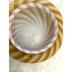 Italian Milky White and Green Swirls Murano Glass Flush Mount or Wall Sconce - 4303261
