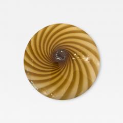 Italian Milky White and Green Swirls Murano Glass Flush Mount or Wall Sconce - 4306128