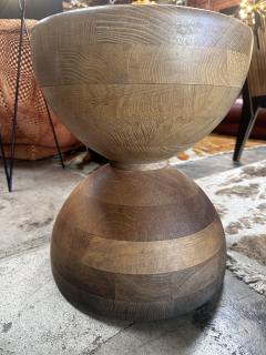 Italian Minimalist Sculptural Wood Log Stool by Gavina 1980s - 3401429