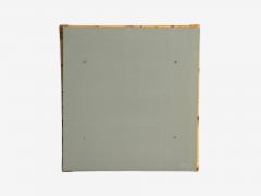 Italian Modern Bamboo Glass Wall Mirror Italy 1950s - 4357199