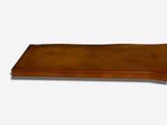 Italian Modern Cherrywood Glass Console with Mirror Italy 1950s - 4270389