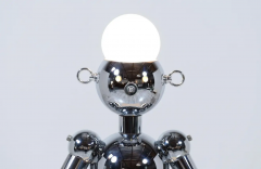 Italian Modern Chrome Robot Sculpture Lamp by Torino - 2536764